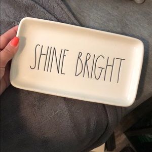 rae dunn shine bright tray